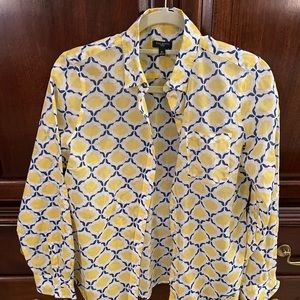 Talbots Petites size 8 quatrefoil pattern.